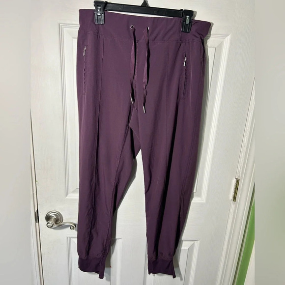 Calvin Klein Performance Pants - Calvin Klein Women's Step-Hem Joggers Purple/Plum Size Medium